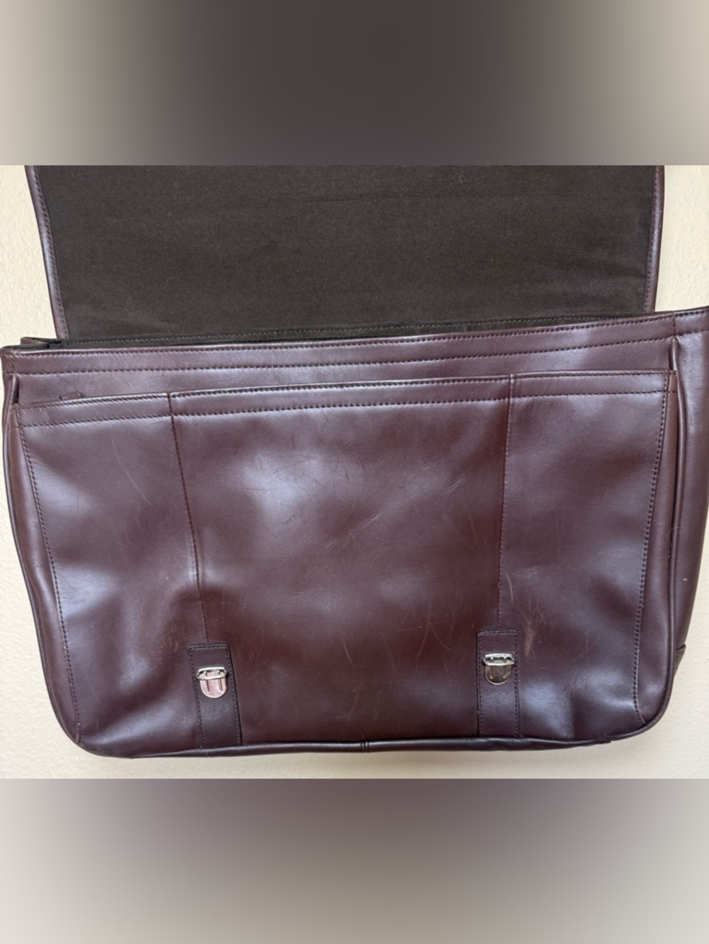 Vtg Coach Lexington Flap Top Brown Leather Laptop Briefcase Commuter Bag - Picture 11 of 16